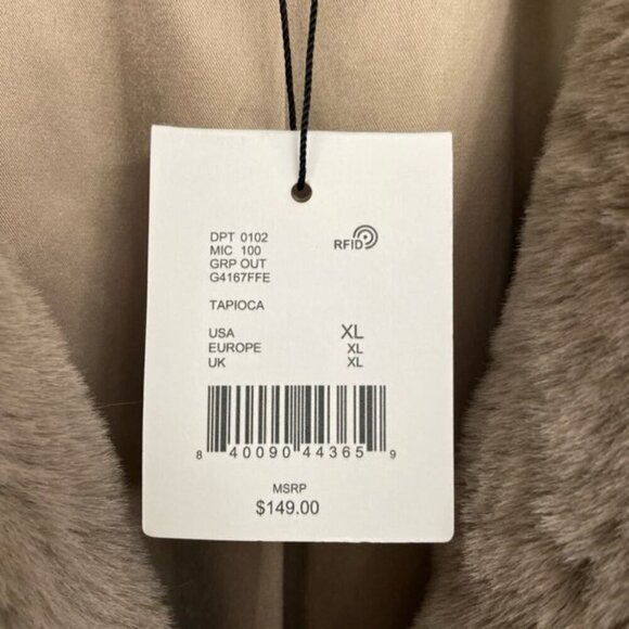 Gibson Latimer Faux Fur Coat Women’s Sz XL Brown Cozy. Hygge Neutral - Picture 6 of 8